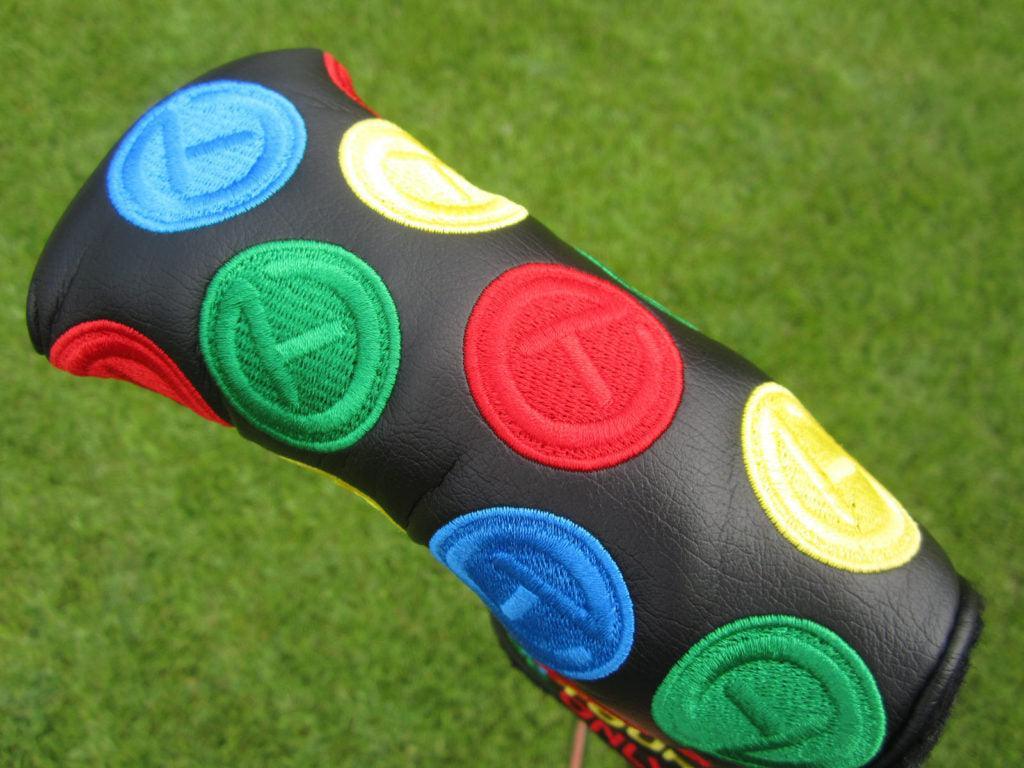 Scotty Cameron Tour Only Black Dancing Rainbow Circle T Blade Headcover